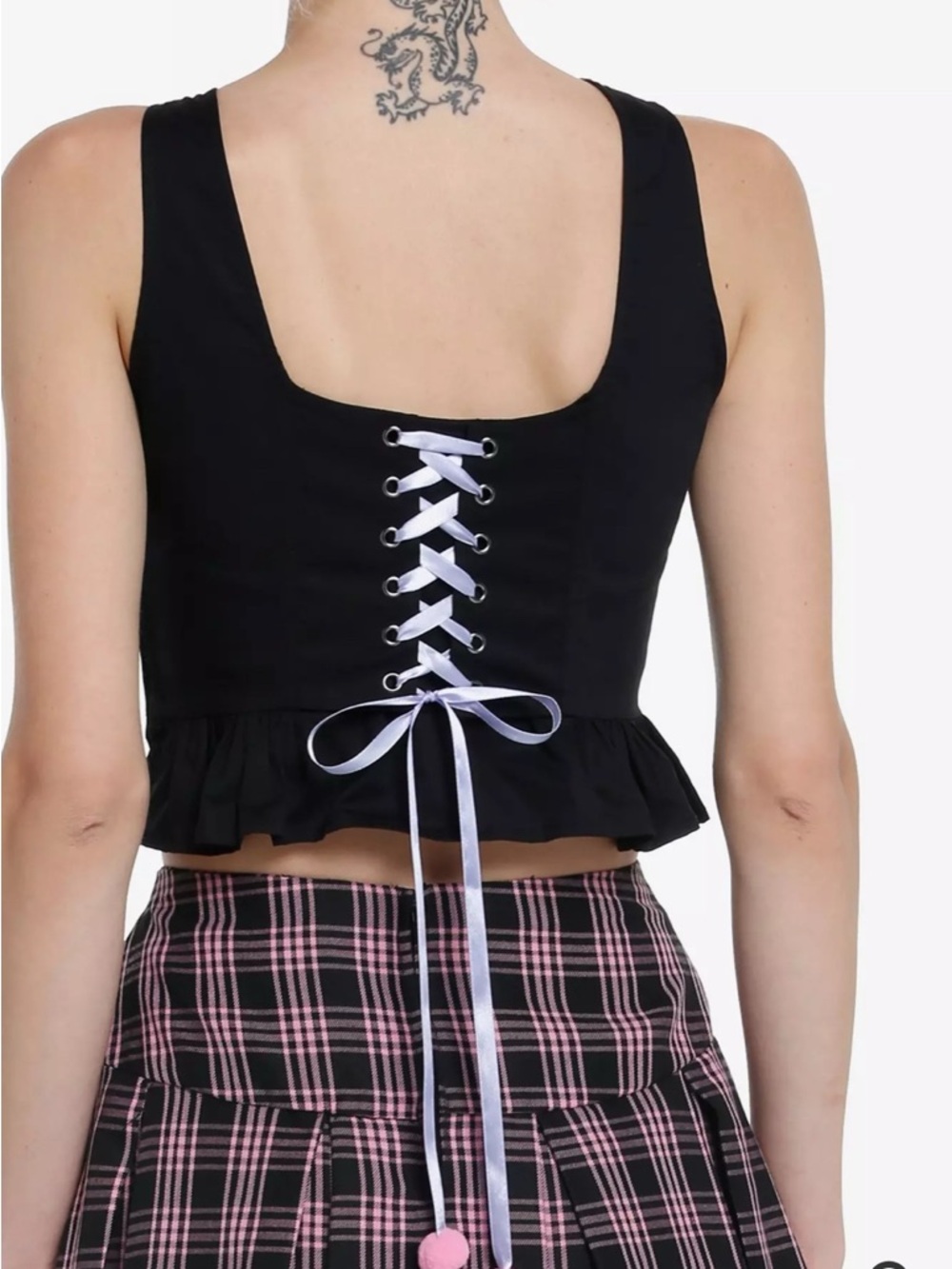Kuromi Pom Pom Corset Top Hot topic Size MD - Picture 9 of 9